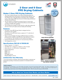 2 Gear and 6 Gear PPE Drying Cabinets